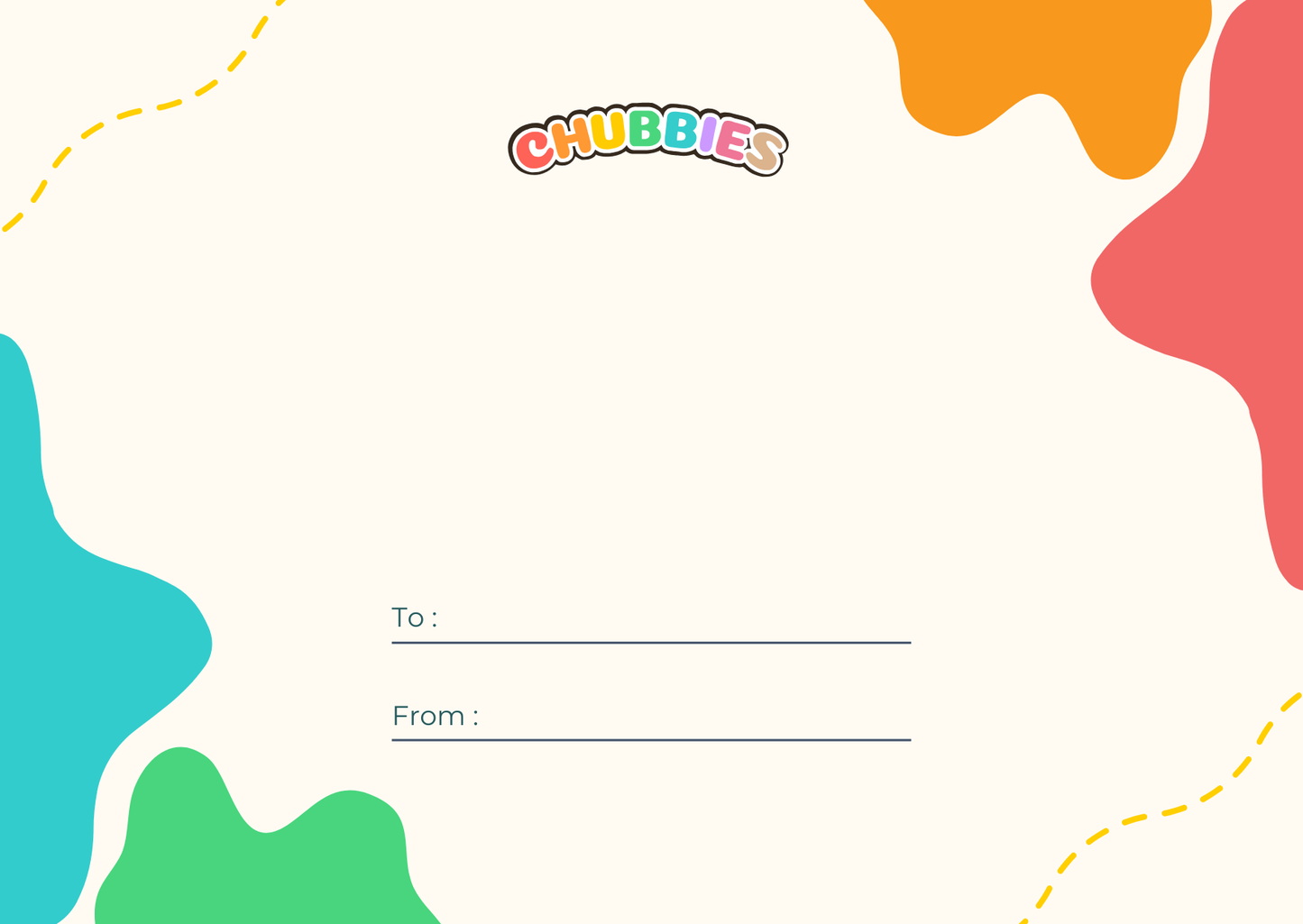 Personalized Handwritten Card by Chubbies